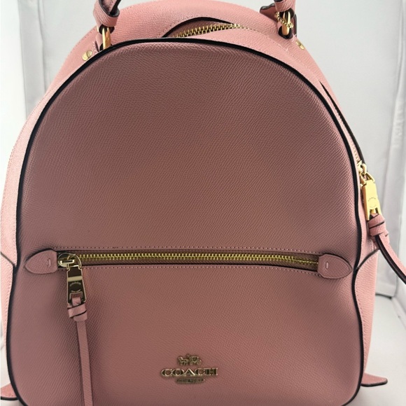 Coach Pink and Gold Leather Backpack - Picture 1 of 6